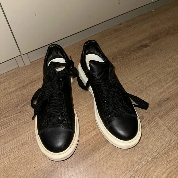 Alexander McQueen Black and White Sneakers Size 38 1/2